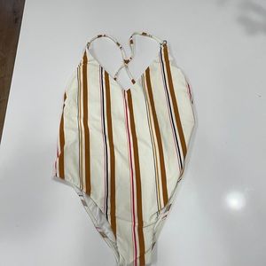 Billabong Striped One Piece Bathingsuit